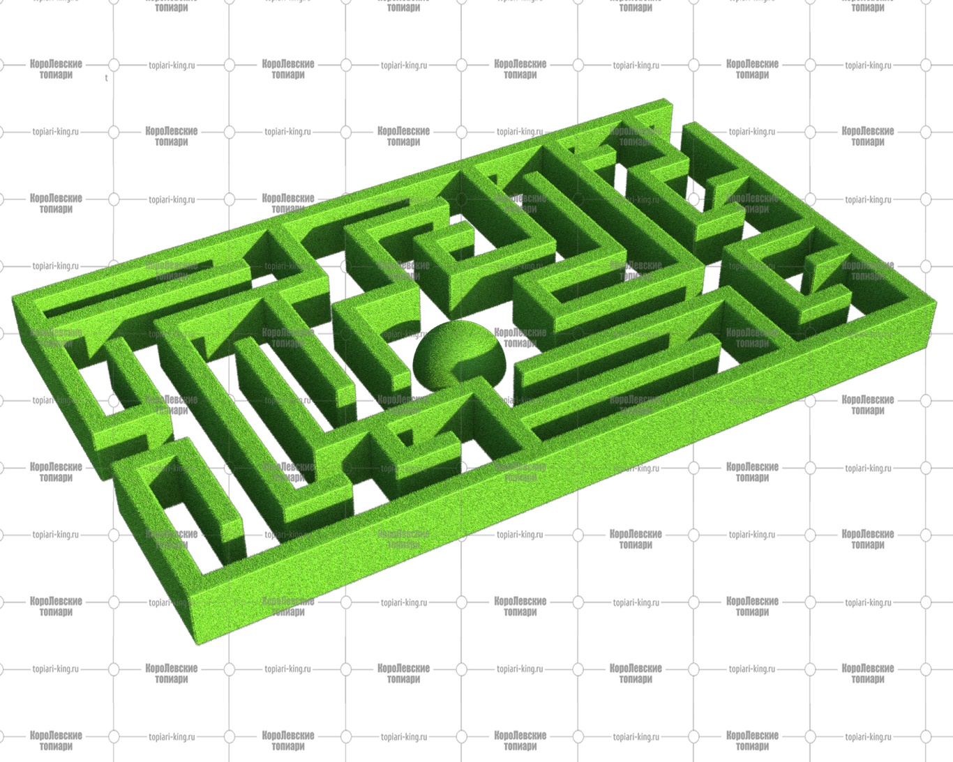 Топиари лабиринт № 6 - газон Eco Топиари лабиринт № 6 - газон Eco