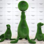 Топиари композиция морские львы, модель 1 - газон Eco