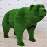 Топиари медведь Бачо зеленый - газон Eco