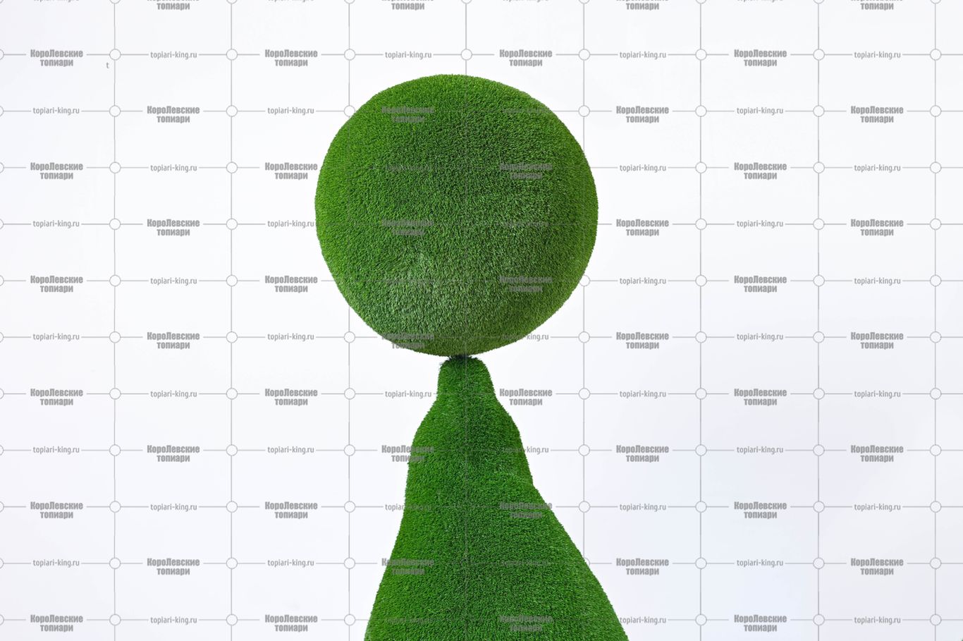 Топиари морской лев с мячом, модель  2 - газон Eco Топиари морской лев с мячом, модель  2 - газон Eco