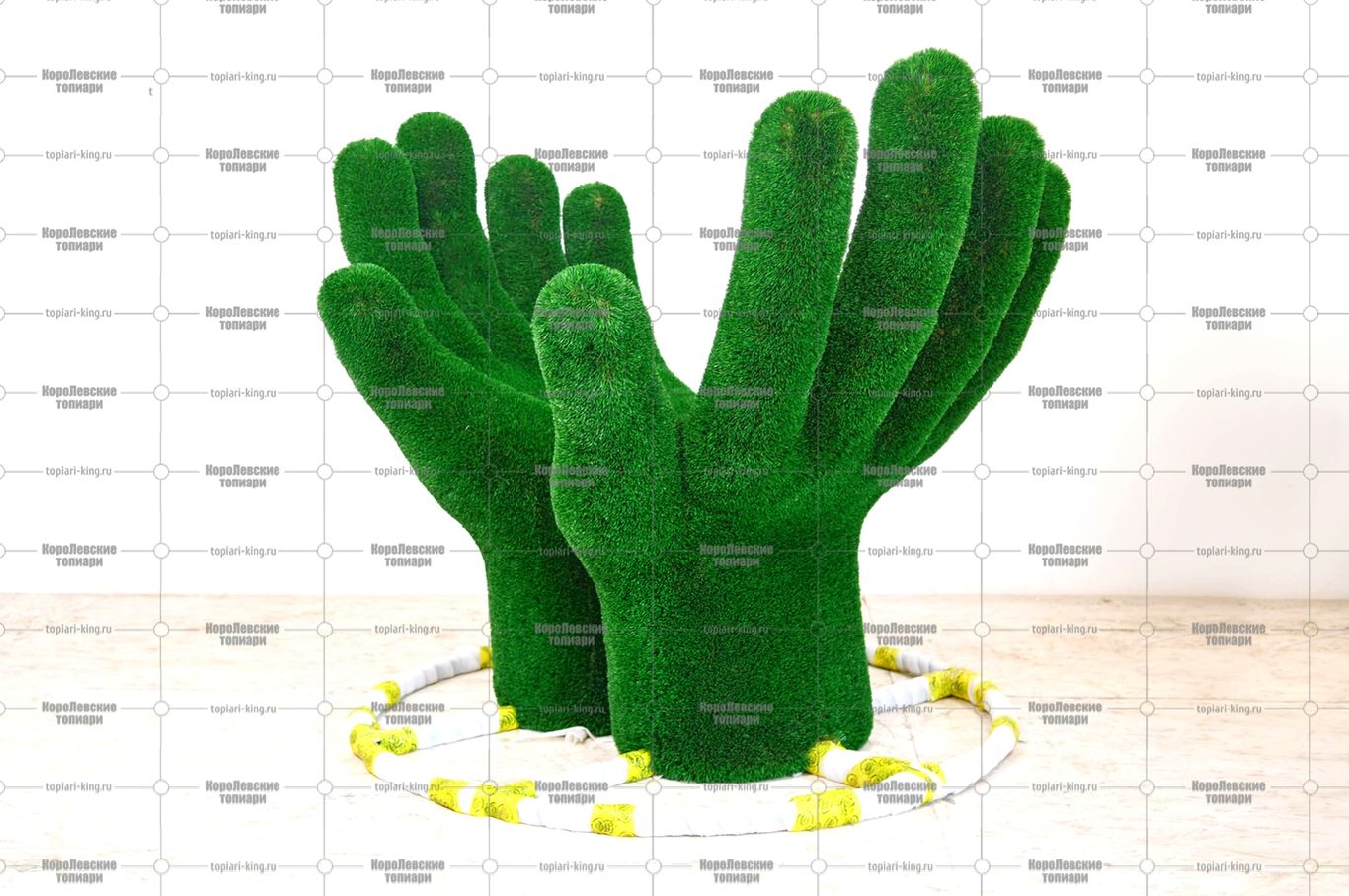 Топиари основа композиции ладони, модель 2 - газон Eco Топиари основа композиции ладони, модель 2 - газон Eco