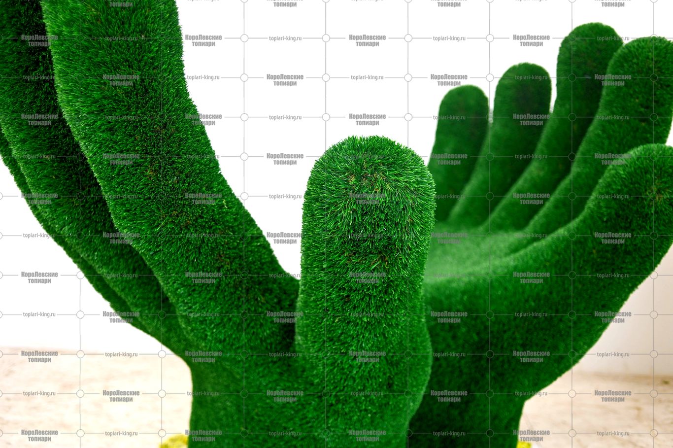 Топиари основа композиции ладони, модель 2 - газон Eco Топиари основа композиции ладони, модель 2 - газон Eco