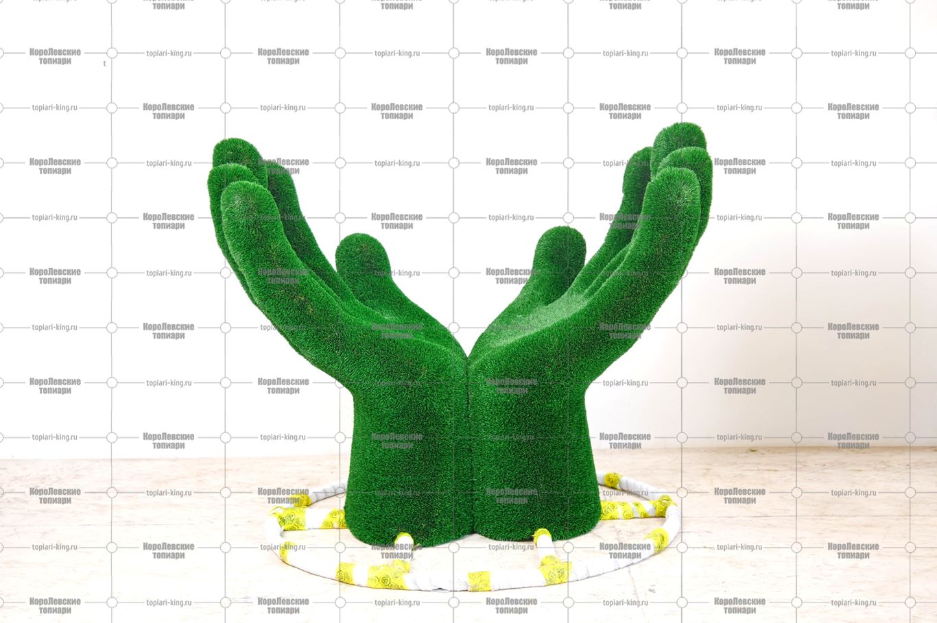 Топиари основа композиции ладони, модель 2 - газон Eco Топиари основа композиции ладони, модель 2 - газон Eco