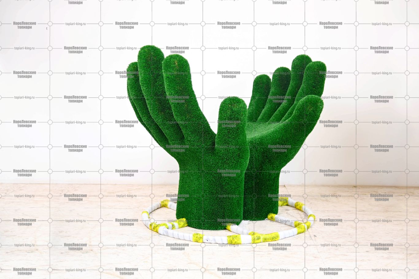 Топиари основа композиции ладони, модель 2 - газон Eco Топиари основа композиции ладони, модель 2 - газон Eco