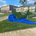 Топиари рыба на волне - газон Есо