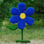 Топиари цветок, h=196 см, цвет на выбор - газон Eco + Deluxe