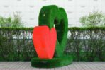 Топиари стела сердца Гармония, мини - газон Deluxe