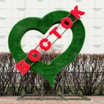 Топиари стела Сердце Восток - газон Eco