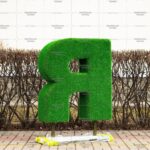 Топиари буква, 1 шт, h=100 см - газон Eco