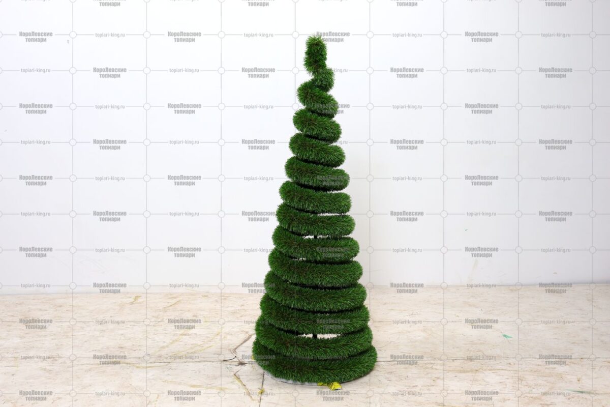 Топиари елка спиралька, h=150см - газон Deluxe Green