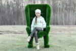 Топиари трон, h=140 см - газон Deluxe