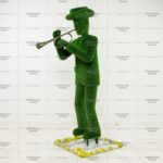 Топиари городской музыкант с трубой - газон Eco