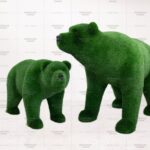 Топиари композиция медведь Бачо и медведь Муни - газон Eco