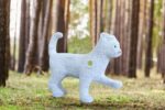 Топиари белый кот, h=60 см - газон Eco