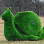 Топиари улитка, важная с кашпо - газон Premium