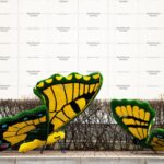 Топиари композиция бабочки Барбариска и Искорка - газон Eco