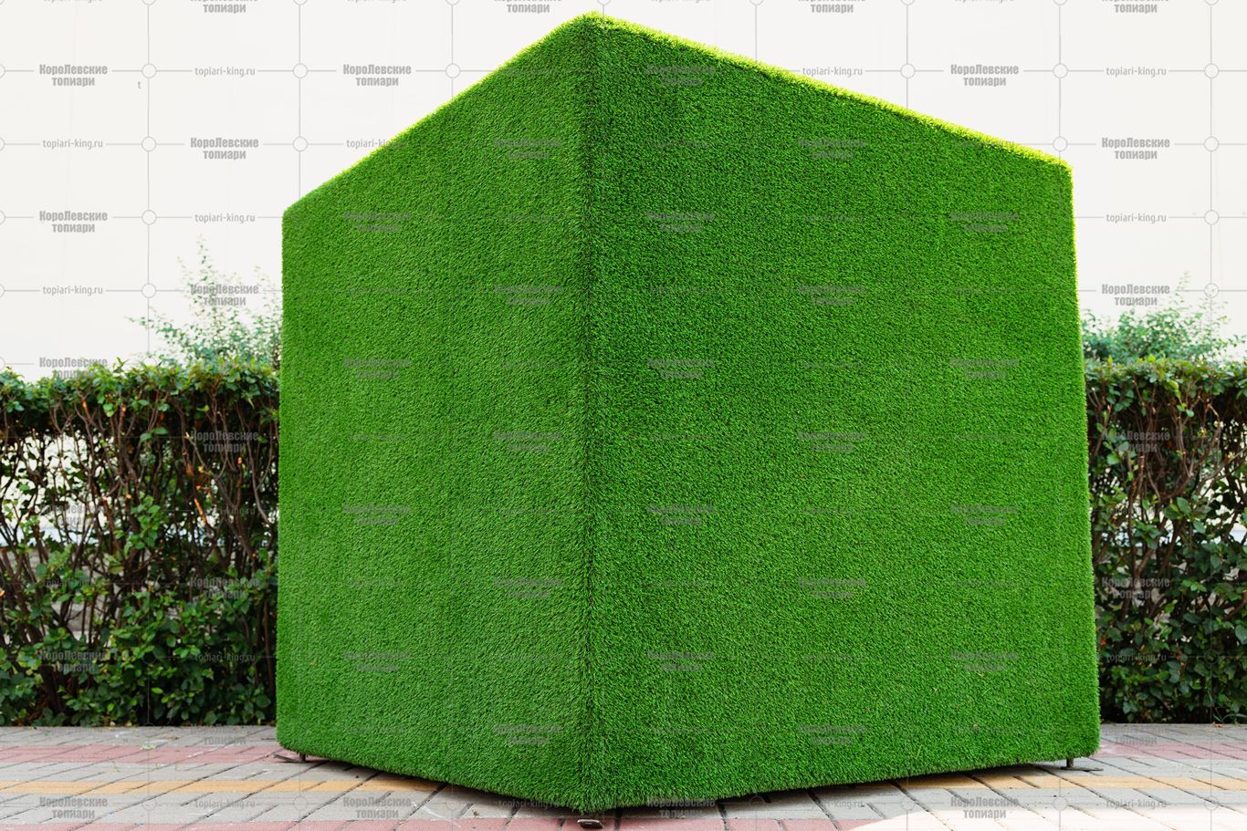 Топиари композиция геометрические фигуры, кубы, большая, 2 шт - газон Eco Топиари композиция геометрические фигуры, кубы, большая, 2 шт - газон Eco