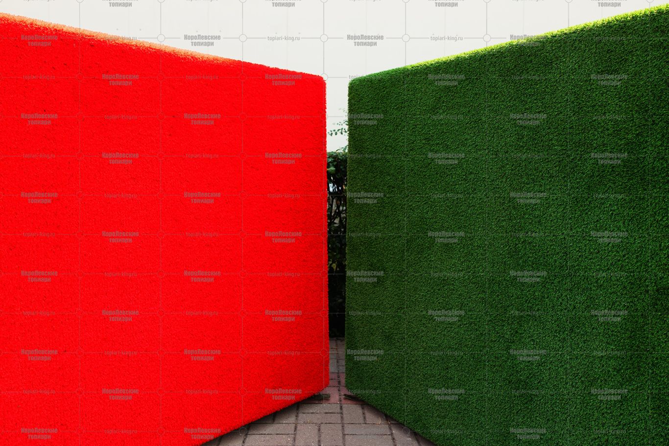 Топиари композиция геометрические фигуры, кубы, большая, 2 шт - газон Eco Топиари композиция геометрические фигуры, кубы, большая, 2 шт - газон Eco