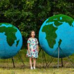 Топиари композиция глобус, 2 шт - газон Eco