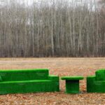 Топиари композиция диван, стол и кресло - газон Eco+