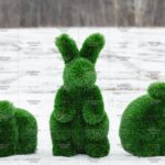 Топиари композиция зайцы, 3 шт - газон Deluxe