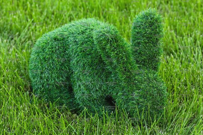 Топиари композиция зайцы, 5 штук - газон Eco