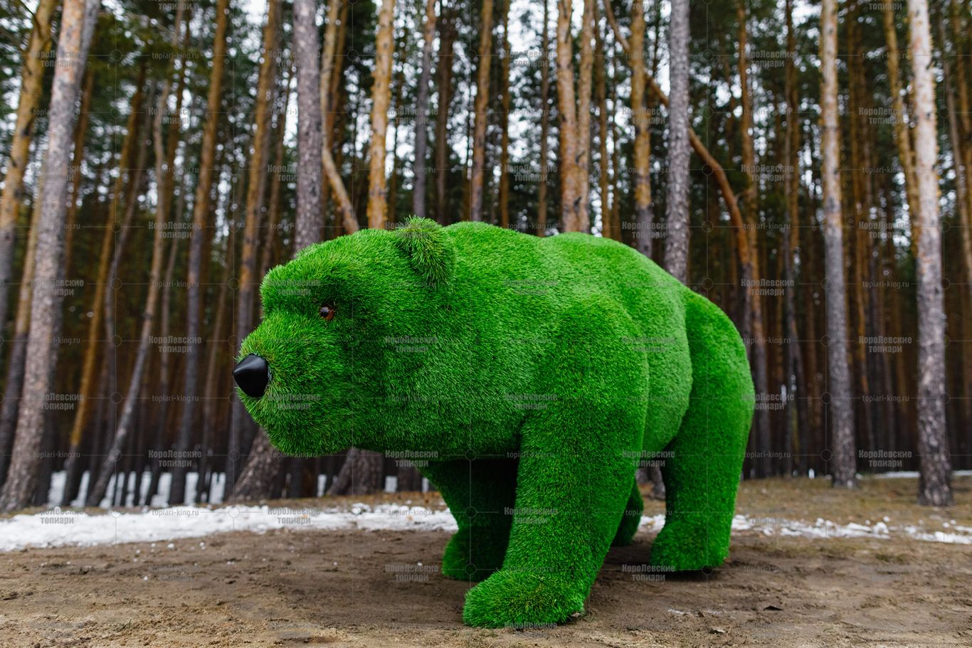 Топиари медведица Кэт - газон Premium Топиари медведица Кэт - газон Premium