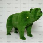 Топиари медведь Бачо, h=145 см - газон Deluxe Green