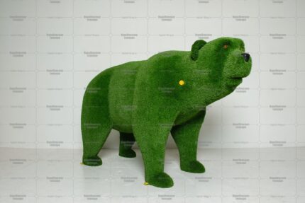 Топиари медведь Бачо, h=145 см - газон Deluxe Green