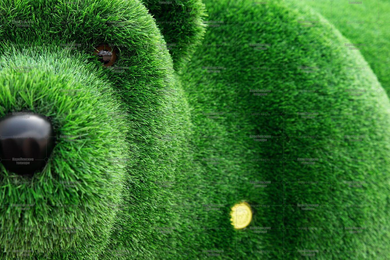 Топиари медведь Бачо - газон Eco Green Топиари медведь Бачо - газон Eco Green