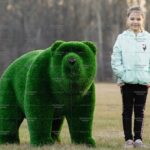 Топиари медведь Муни - газон Deluxe