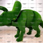 Топиари динозавр трицератопс, h=240 см - газон Eco