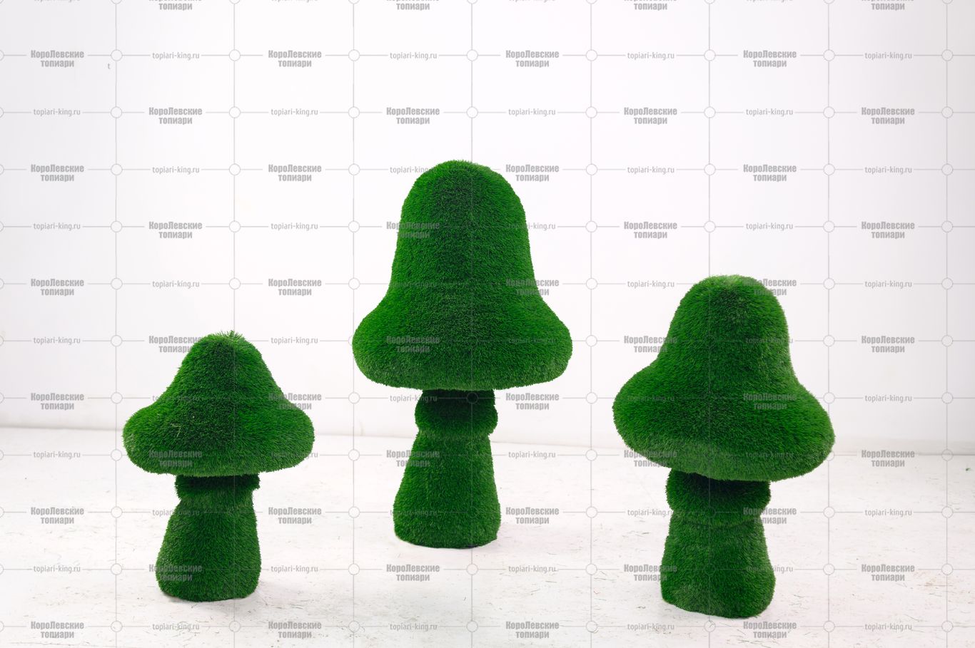 Топиари гриб сказочный, h=90см - газон Deluxe Green Топиари гриб сказочный, h=90см - газон Deluxe Green
