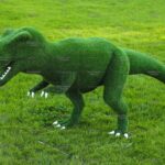 Топиари  динозавр тираннозавр - газон Eco