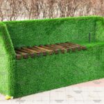 Топиари лавочка, фотозона, бук - газон Deluxe