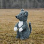 Топиари мышка Пипа серая - газон Eco