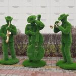 Топиари музыкант с трубой - газон Eco +