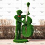 Топиари музыкант, контрабасист Витуш - газон Deluxe