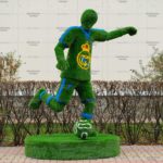 Топиари футболист - газон Deluxe Simple