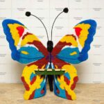 Топиари бабочка - лавочка №2, сосна - газон Eco