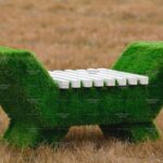 Топиари лавочка, светлая, сосна - газон Premium