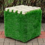 Топиари пуфик Грея - газон Deluxe