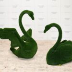 Топиари композиция лебеди Жакар и Жаклин - газон Eco