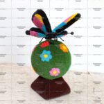 Топиари композиция бабочка Лайза на шаре полянка, размер S - газон Eco