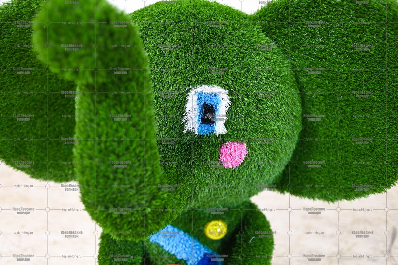 Топиари слоник с кашпо - газон Eco Топиари слоник с кашпо - газон Eco