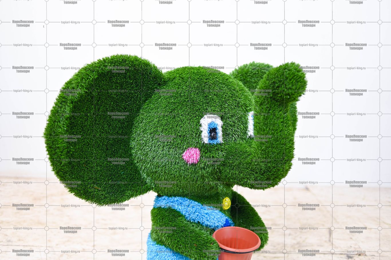 Топиари слоник с кашпо - газон Eco Топиари слоник с кашпо - газон Eco