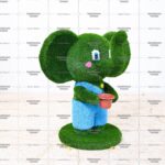 Топиари слоник с кашпо - газон Eco