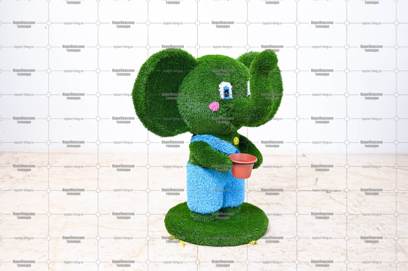 Топиари слоник с кашпо - газон Eco Топиари слоник с кашпо - газон Eco