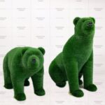Топиари композиция медведица Монти и медведь Муни - газон Deluxe Green