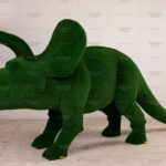 Топиари динозавр трицератопс h=170см - газон Есо